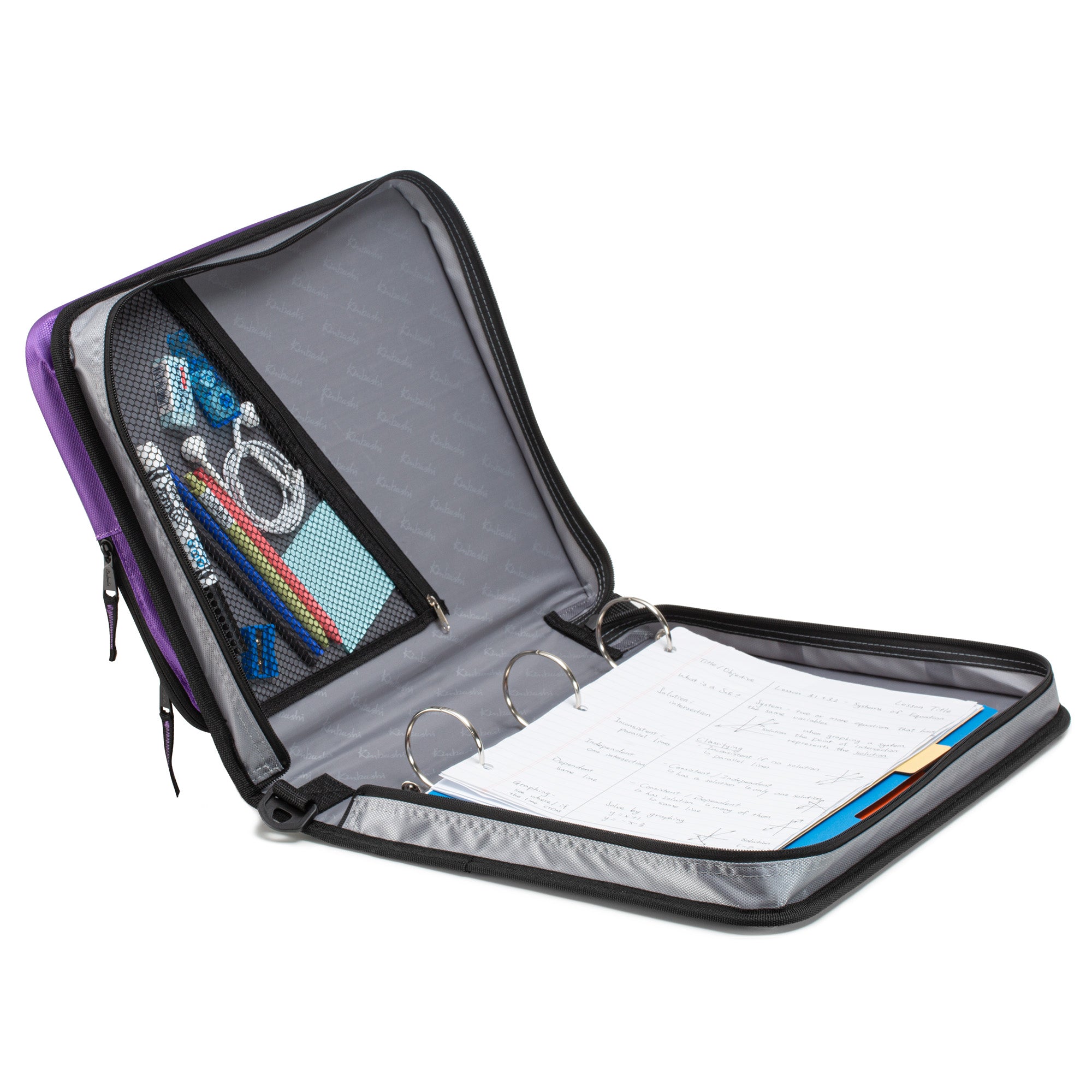 2 Inch Zipper Binder with Laptop Pocket