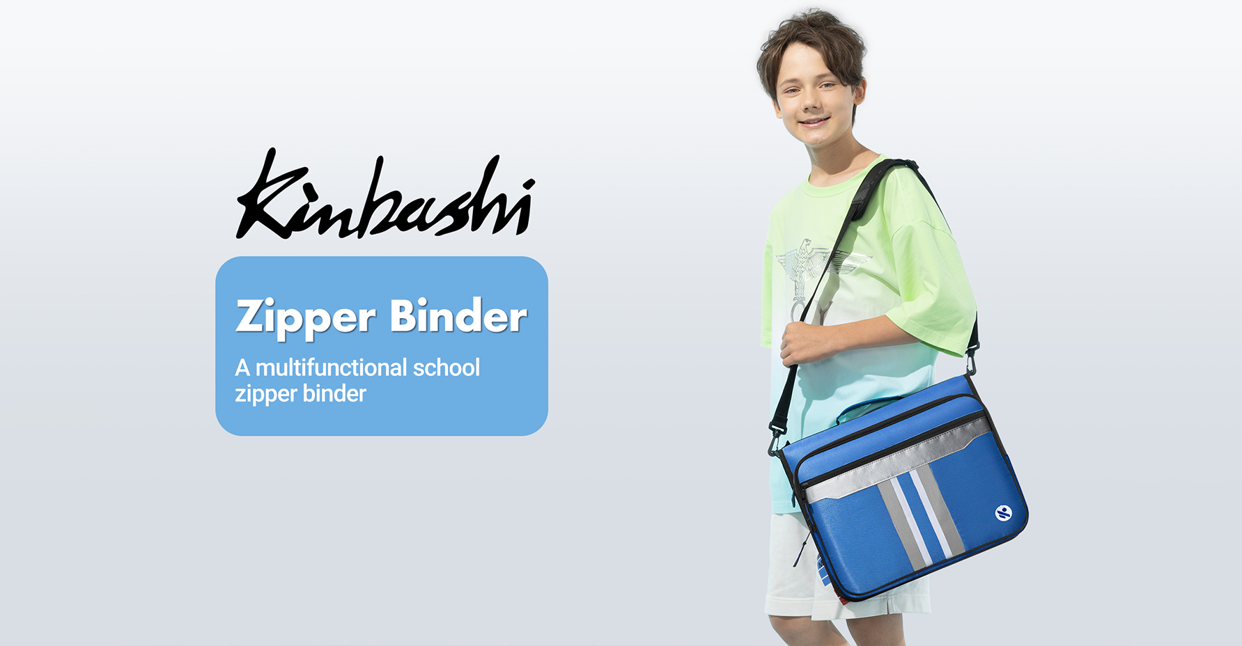 Kinbashi Zipper Binder with Laptop Pocket